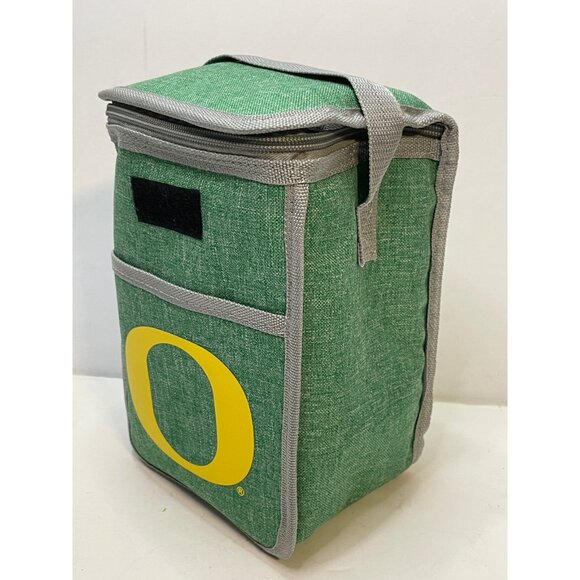 NCAA Oregon Ducks insulated lunch bag soft cooler tote 9 1/2" x 6 1/2" x 4 1/2" - Picture 8 of 16